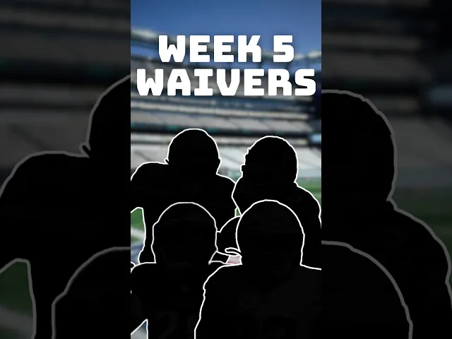 The BEST Week 5 Waiver Wire Adds artwork