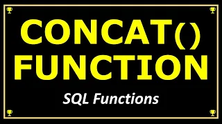 QUICK SQL CONCAT FUNCTION TUTORIAL