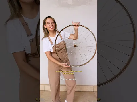 Olha essa Ideia com Roda de Bicicleta!