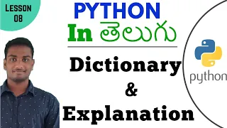Dictionary in python in Telugu Learn Python in Telugu Lesson - 8