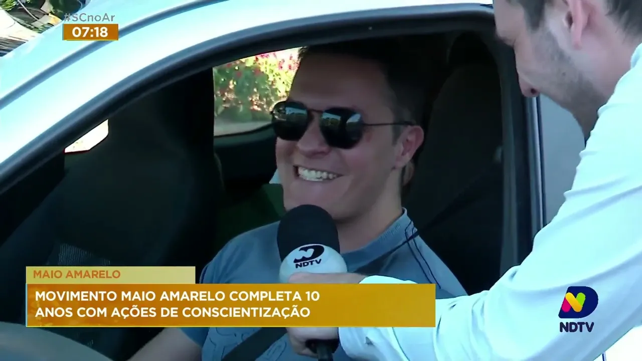 Campanha Maio Amarelo alerta à conscientização sobre os cuidados no trânsito