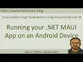 Running your NET MAUI App on an Android Device