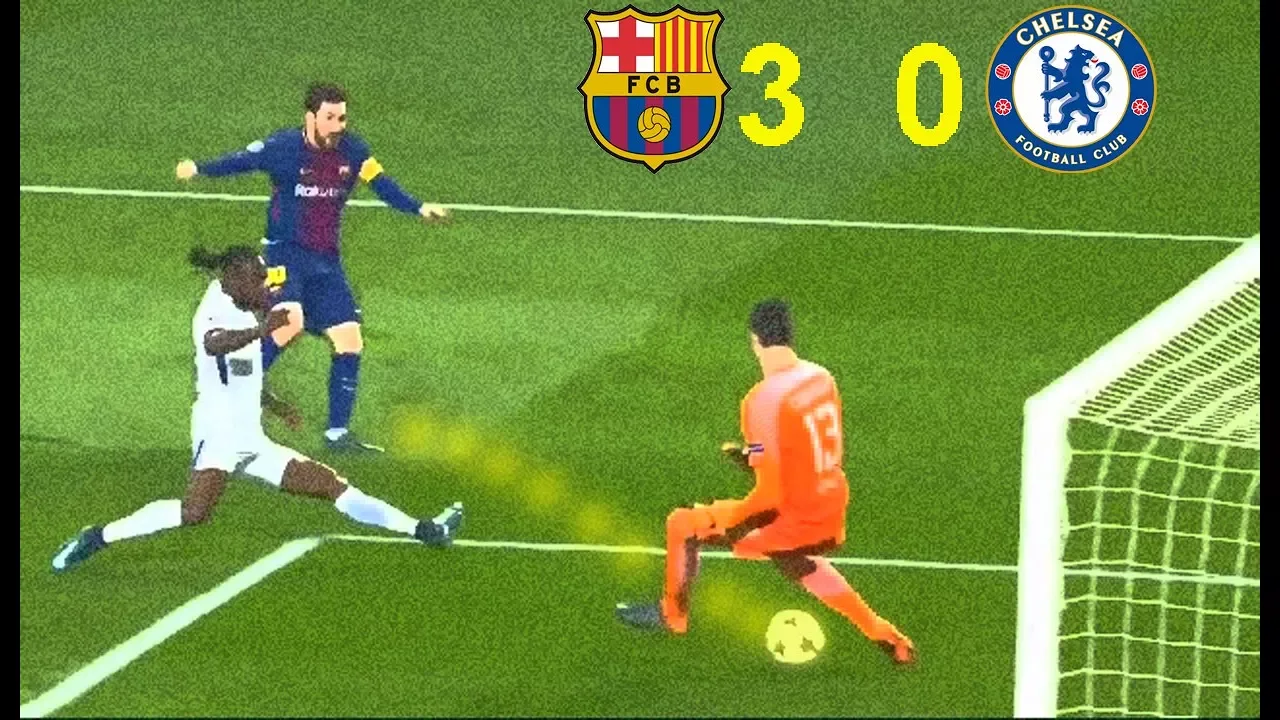 Lionel Messi fastest goal in the Champions League 14-03-2018 .