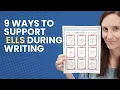 How to modify your writing lessons for English Language Learners ESOL Strategies