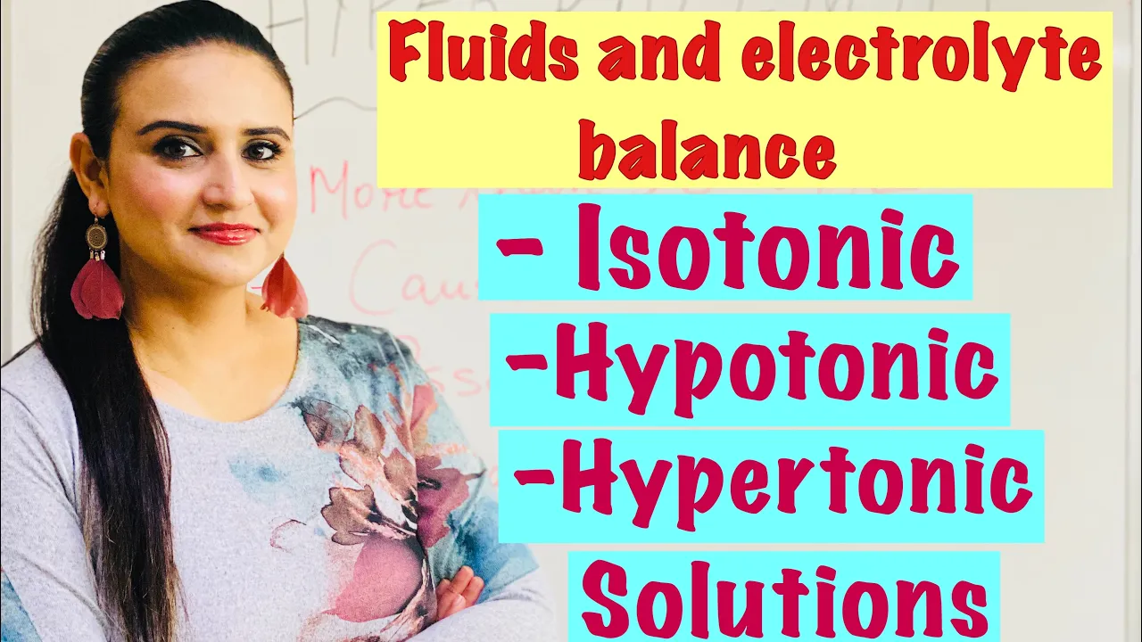 Fluids and electrolyte balance Part 1|| Isotonic, Hypotonic and Hypertonic solutions