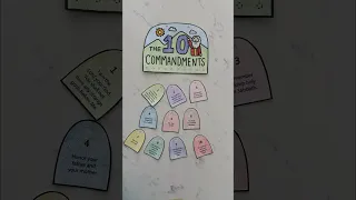 ASMR The 10 Commandments Craft for Kids Learn more and find full tutorial on my channel