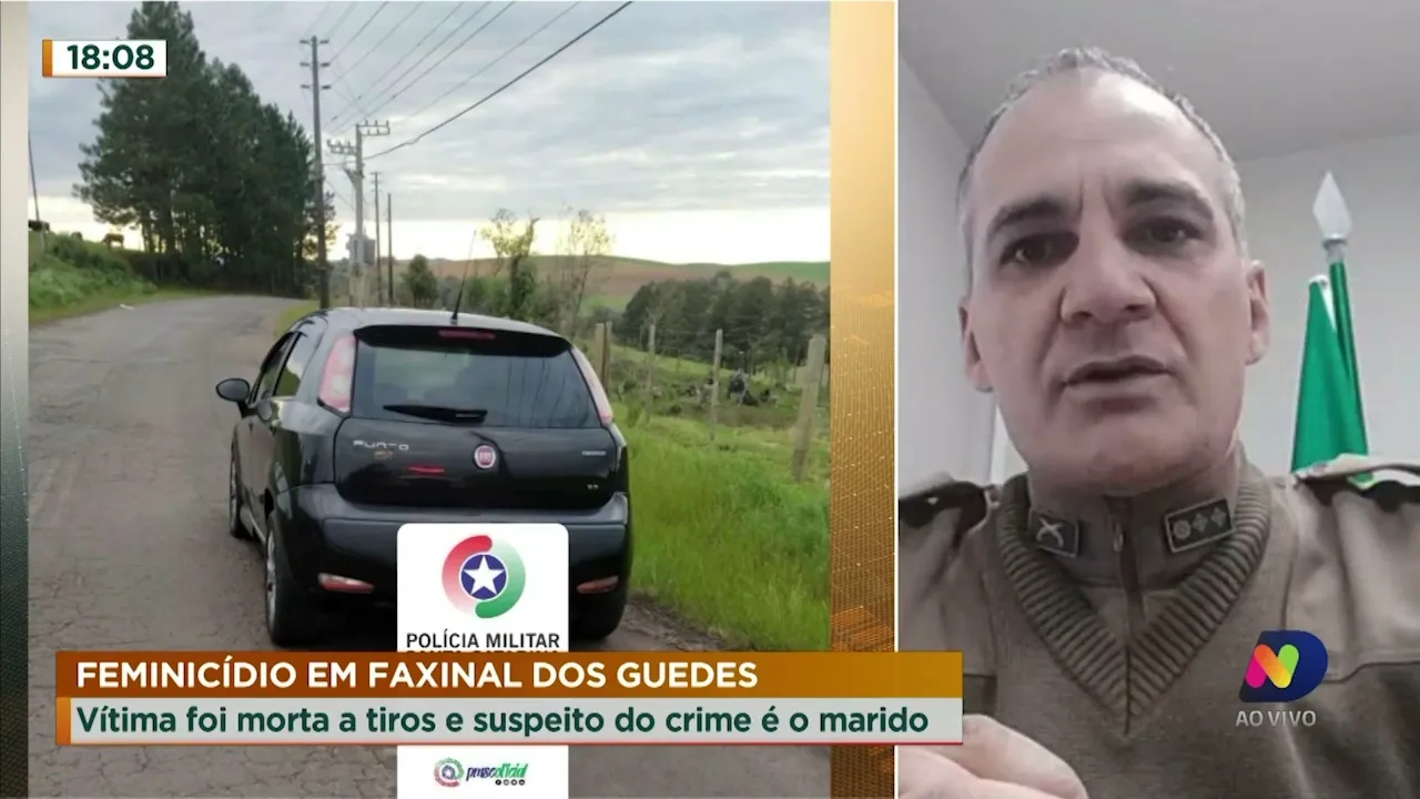 PM comenta os últimos casos de feminicídios em Faxinal dos Guedes