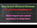 How to find distance between two points using Scanner Most Important asked question in Interview