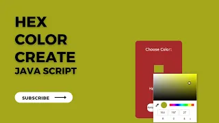 Hex Color Generator HTML CSS JavaScript Basic