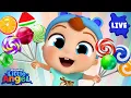 Lagu 🔴 LIVE! Learn Emotions with Little Angel 😁 Best Kids Cartoons \u0026 Nursery Rhymes