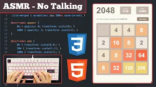 Nostalgic iPhone Game Clone with JavaScript Part 1 ASMR Programming Rainy75 Keyboard