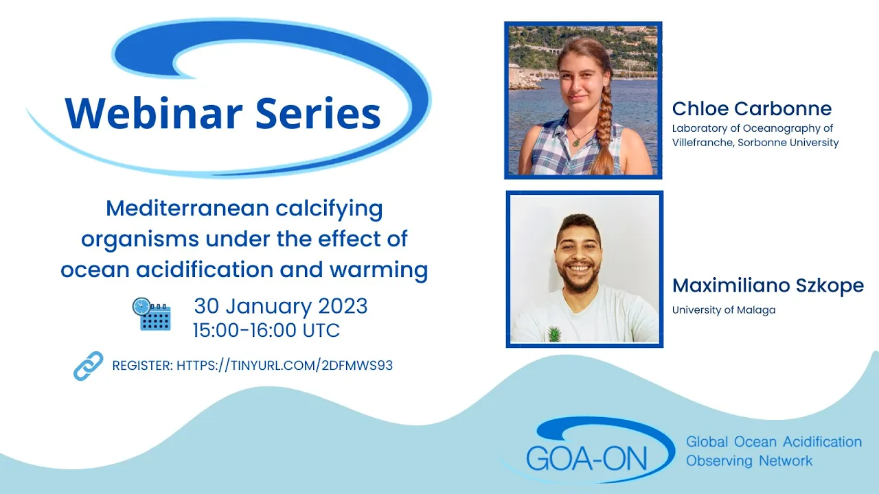 GOA-ON Webinar: Mediterranean calcifying organisms under ocean acidification and warming
