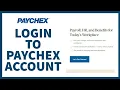 How to Login to Paychex Account Sign In Paychex Account Step by Step Guide
