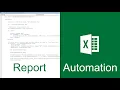 Excel VBA Report Automation