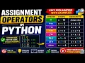 Assignment Operators in Python Complete Tutorial with Examples for Beginners