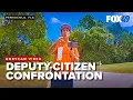Bodycam shows Escambia County Florida deputy arguing with man filming in roadway