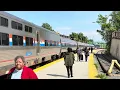 Amtrak 20 The Crescent arrives minutes behind the N E Regional