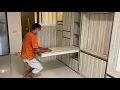 Forest Woods Res Hidden Dining Table for 7 + Hidden Study Table + Storage Cabinets. HWB HUB.HDB.BTO