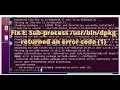 E Sub-process dpkg returned an error code 1