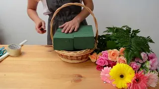 طريقة سهلة لتنسيق سبت الورد 