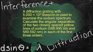 Physics Interference and Diffraction Problem Solver - Solving Diffraction Grating Problems 5