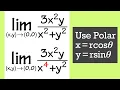 Be careful when using polar coordinates limit of a multivariable function