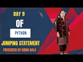 Python Jumping Statements Explained break continue pass with Examples Python Tutorial