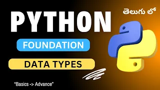 4 Data Types in Python Python Tutorial in Telugu