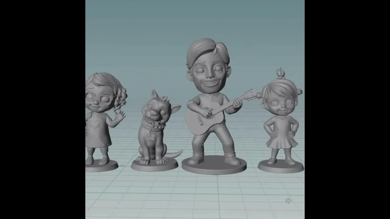 Cocomelon STL Files - JJ TomTom YoYo - Nursery Rhyme 3D Print Models