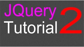 JQuery Tutorial for Beginners - 2