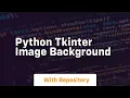 python tkinter image background