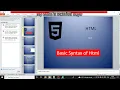 HTML5 Basic Syntax Beginner Top Tutorial in hindi 01