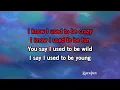 Used to Be Young - Miley Cyrus | Karaoke Version | KaraFun