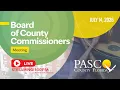 7 14 26 Pasco County Board of County Commissioner Meeting Afternoon Session