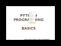 Python Programming Basics - Interactive mode