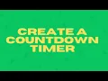 Create a Simple Countdown Timer using HTML CSS and JavaScript