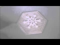 How to make a Hama Beaded Snowflake christmas tree decoration