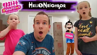 Hello Neighbor in Real Life Steals Our Toys! SnapStar Dolls Scavenger Hunt!