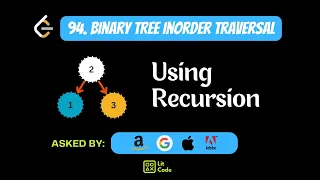 Binary Tree Inorder Traversal with Explanation - Leetcode 94