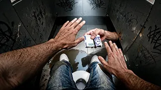Millonario pone a prueba la honestidad de la gente en baño publico 😭 lloramos al ver la reacción
