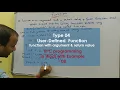Function with Arguments and Return Value in C Programs 08 - Hindi Learn Code User Defined
