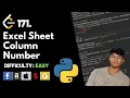 Excel Sheet Column Number Leet code 171 Theory explained Python code