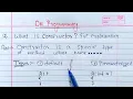 C - Constructors Default and Parameterized Constructor
