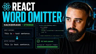 HackerRank React Word Omitter Solution Live Coding