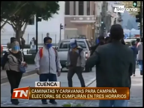 Caminatas y caravanas para campaña electoral se cumplirán en tres horarios