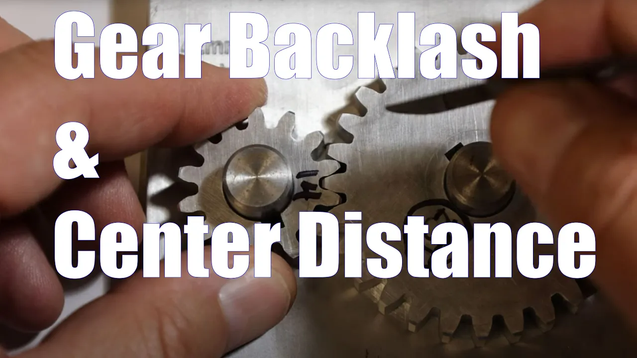 How to measure Gear Backlash and Center Distance
