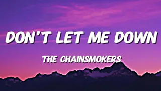 the chainsmokers don t let me down lyrics cover