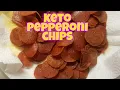 KETO PEPPERONI CHIPS IN AIR FRYER