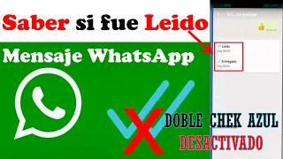 Find Out If a WhatsApp Message Was Read and When With the Blue Double Check Mark Disabled