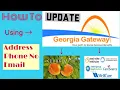 How to update address phone number and email using gateway ga